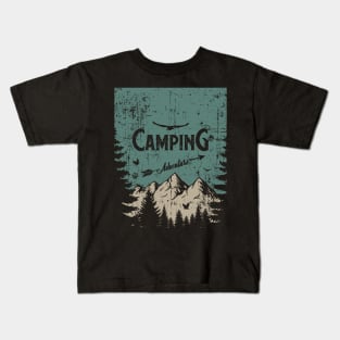 Camping Best gift for campers Adventure gear Kids T-Shirt